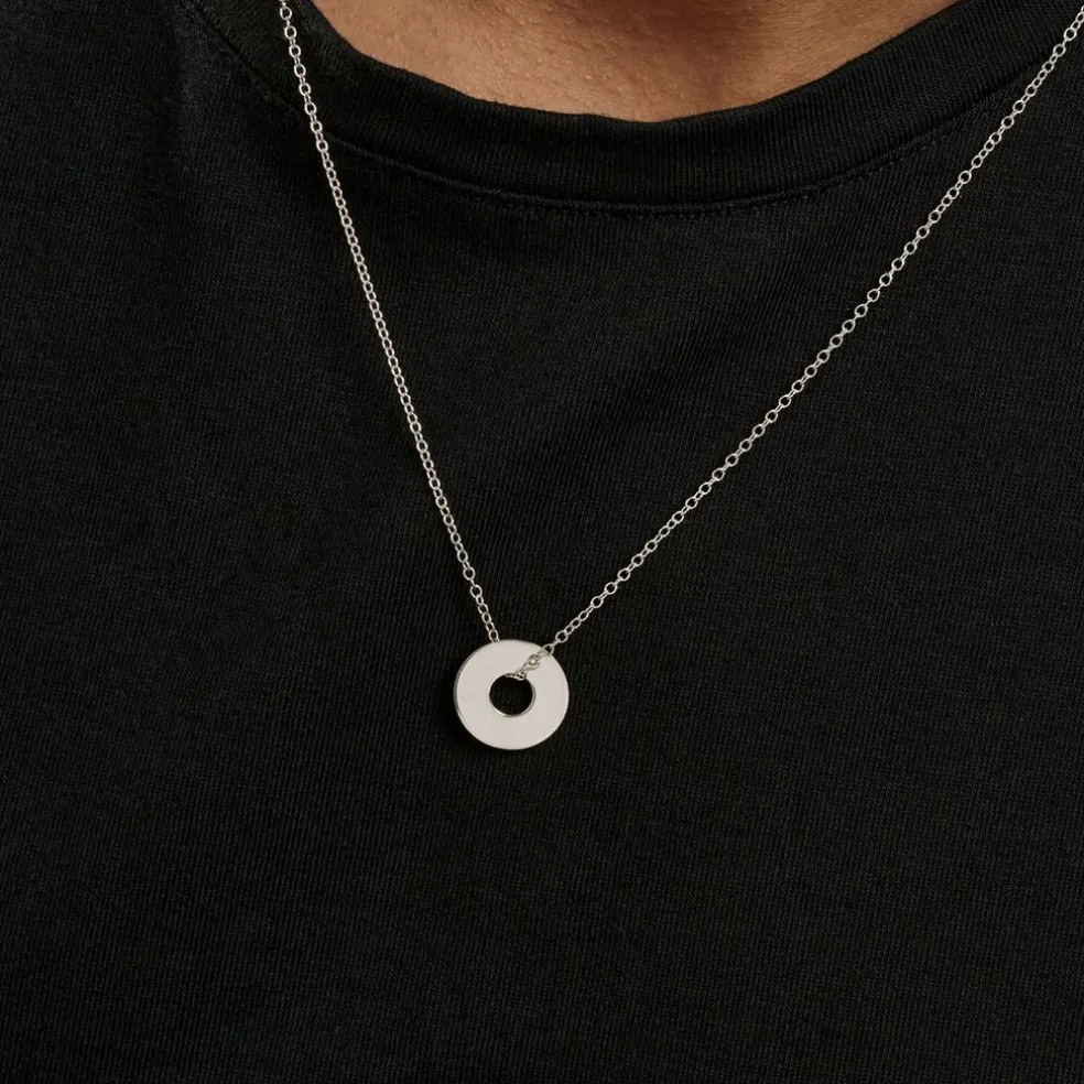 Collier Argent Blanc Isandro