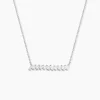 Collier Argent Blanc Joceius Oxydes De Zirconium