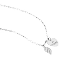 Collier Argent Blanc Laios