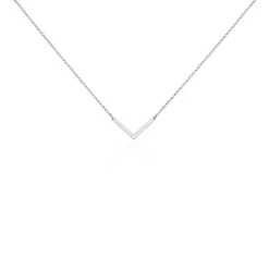 Collier Argent Blanc Lakia