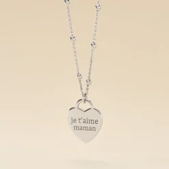 Collier Argent Blanc Laurentin