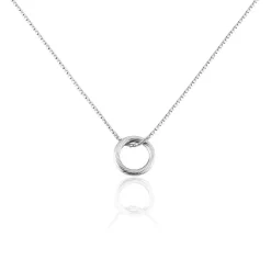 Collier Argent Blanc Melia