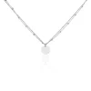 Collier Argent Blanc Mireio