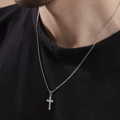 Collier Argent Blanc Nicolaos