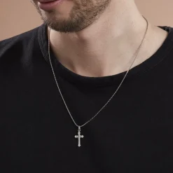 Collier Argent Blanc Nicolaos