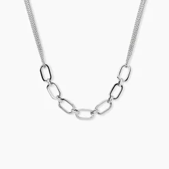 Collier Argent Blanc Nos