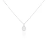 Collier Argent Blanc Paros