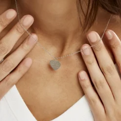 Collier Argent Blanc Patie