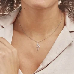 Collier Argent Blanc Prudent