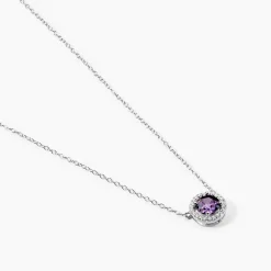 Collier Argent Blanc Rio Copacabana Oxyde De Zirconium