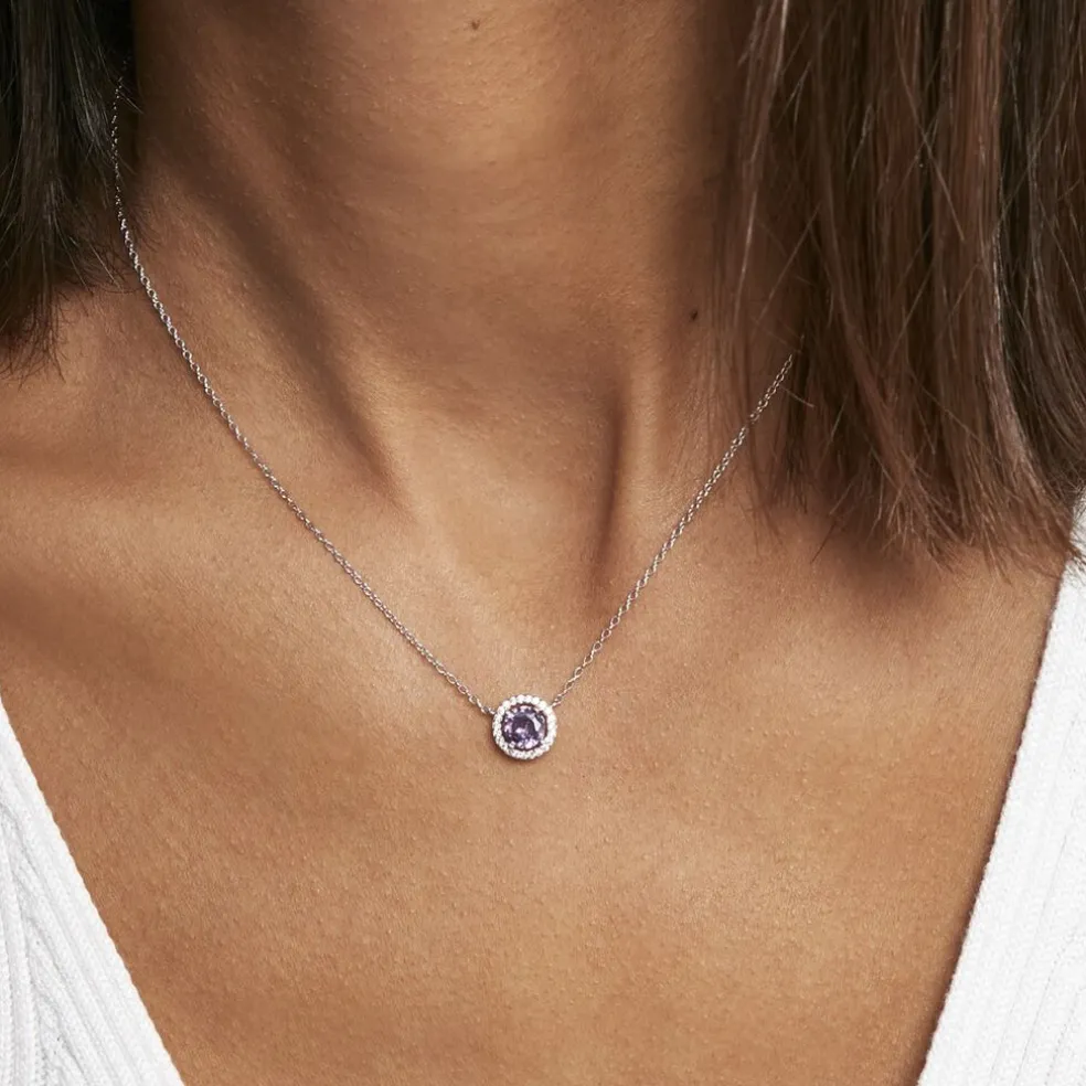 Collier Argent Blanc Rio Copacabana Oxyde De Zirconium