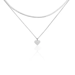 Collier Argent Blanc Sapphira