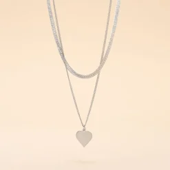 Collier Argent Blanc Sapphira