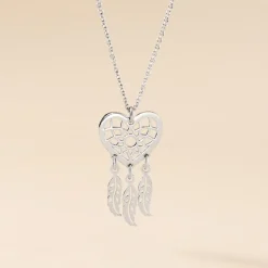 Collier Argent Blanc Sebastina