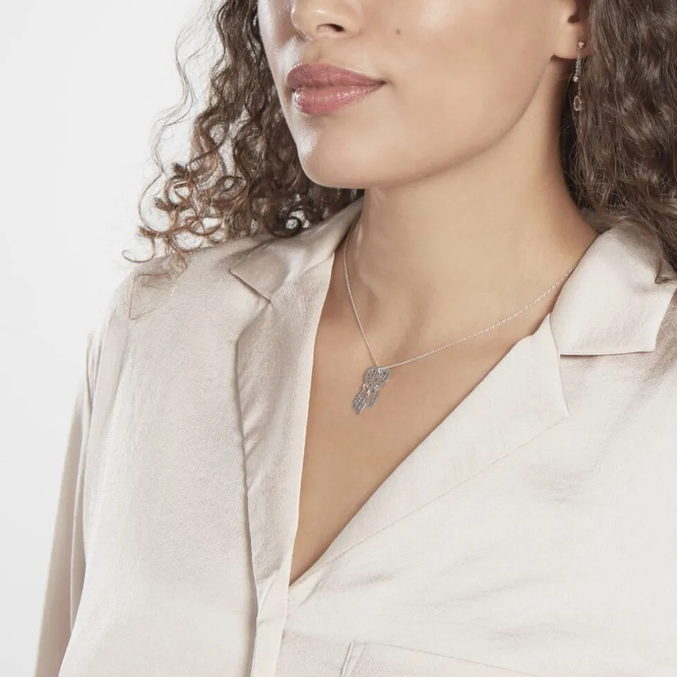 Collier Argent Blanc Sebastina