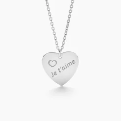 Collier Argent Blanc Sharla