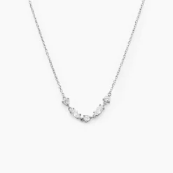 Collier Argent Blanc Shiny Nights Oxyde De Zirconium