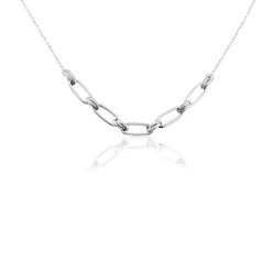 Collier Argent Blanc Stan