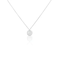 Collier Argent Blanc Tana Nacre