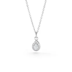 Collier Argent Blanc Tania Oxydes De Zirconium