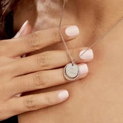 Collier Argent Blanc Vaodez