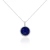 Collier Argent Blanc Zea Lapis Lazulis