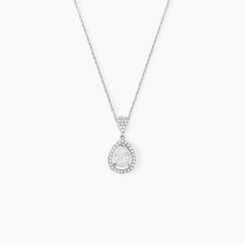 Collier Argent Blanc Zelie Oxyde De Zirconium