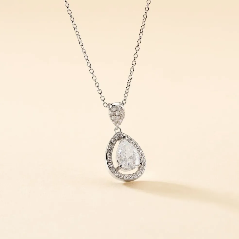 Collier Argent Blanc Zelie Oxyde De Zirconium
