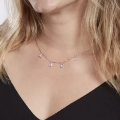 Collier Argent Cecilien Oxyde