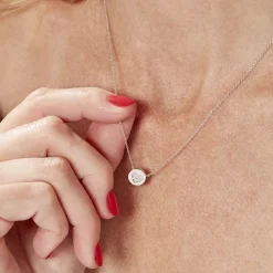 Collier Argent Chaker Oxydes De Zirconium