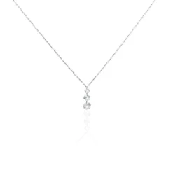 Collier Argent Constantin Argent Blanc Oxyde