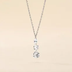 Collier Argent Constantin Argent Blanc Oxyde