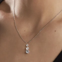 Collier Argent Constantin Argent Blanc Oxyde