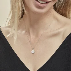 Collier Argent Eugenien Oxydes De Zirconium