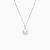 Collier Argent Eugenien Oxydes De Zirconium