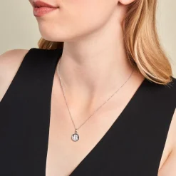 Collier Argent Eugenien Oxydes De Zirconium