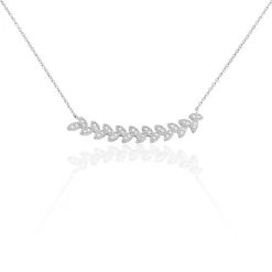 Collier Argent Eugenien Oxydes De Zirconium