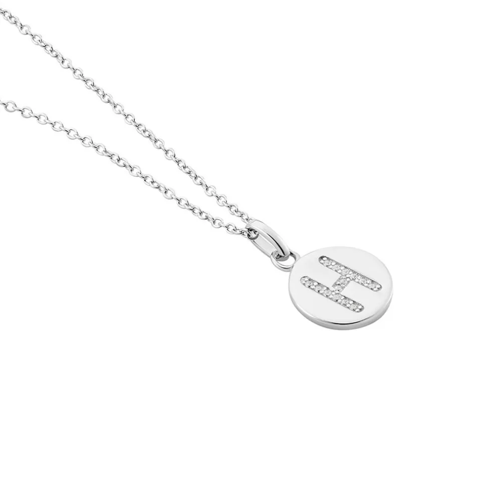 Collier Argent Eugenien Oxydes De Zirconium
