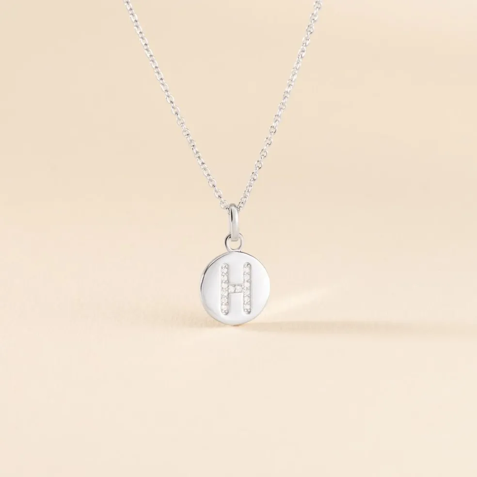 Collier Argent Eugenien Oxydes De Zirconium