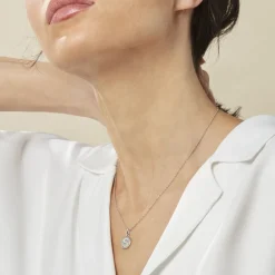 Collier Argent Eugenien Oxydes De Zirconium