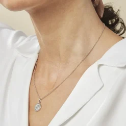 Collier Argent Eugenien Oxydes De Zirconium