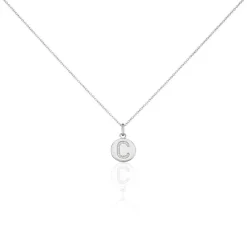 Collier Argent Eugenien Oxydes De Zirconium