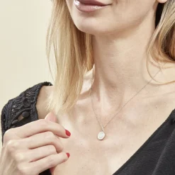 Collier Argent Eugenien Oxydes De Zirconium