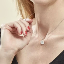 Collier Argent Eugenien Oxydes De Zirconium