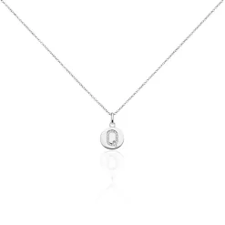 Collier Argent Eugenien Oxydes De Zirconium