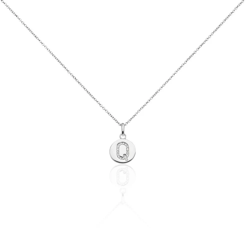 Collier Argent Eugenien Oxydes De Zirconium