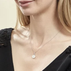 Collier Argent Eugenien Oxydes De Zirconium