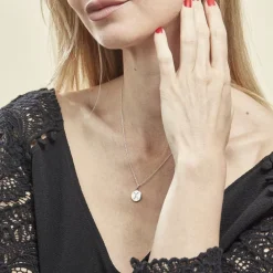 Collier Argent Eugenien Oxydes De Zirconium