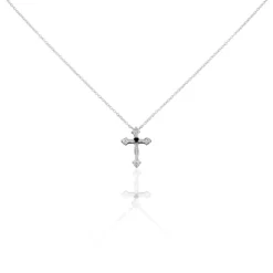 Collier Argent Florian Oxydes De Zirconium