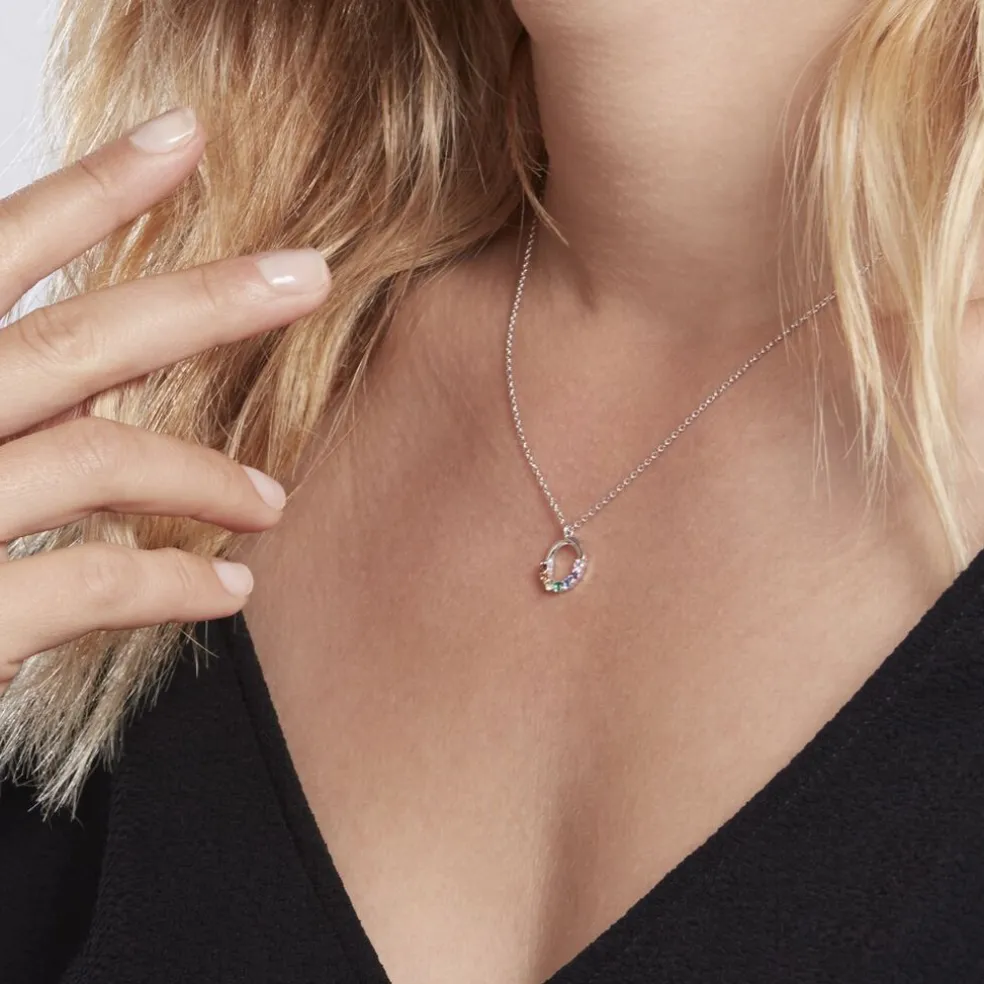 Collier Argent Giustino Oxydes De Zirconium